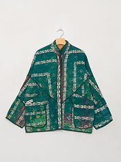The Ladhiya Quilted Patchwork Kantha Jacket