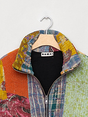 The Shira Quilted Puffer Bomber Jacket