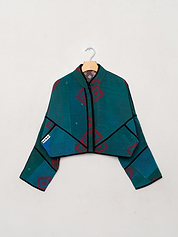 The Kaira Cropped Quilted Patchwork Kantha Jacket Wholesale