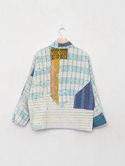 The Ladhiya Petite Quilted Patchwork Kantha Jacket