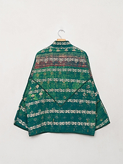 The Ladhiya Quilted Patchwork Kantha Jacket