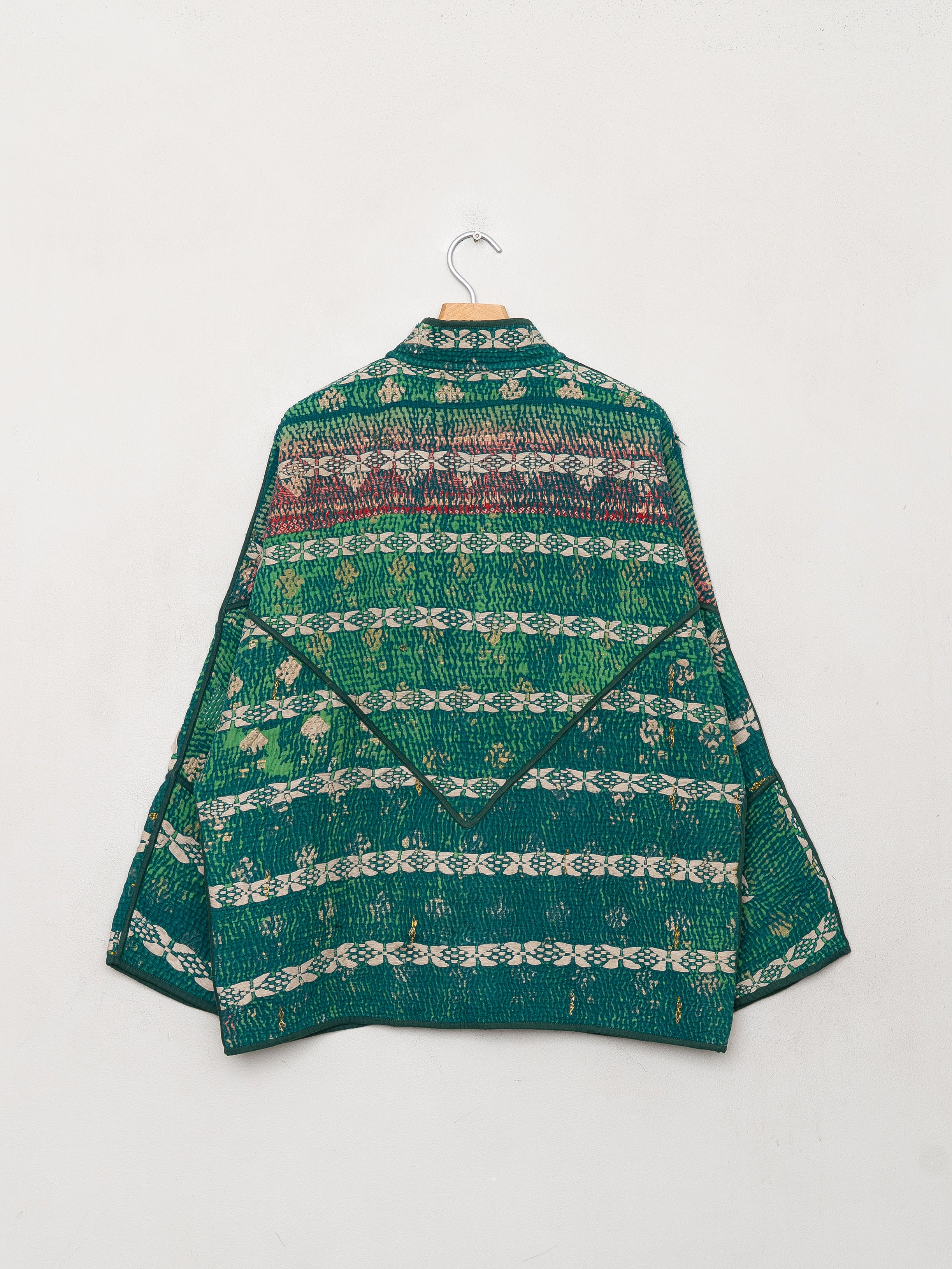 The Ladhiya Quilted Patchwork Kantha Jacket