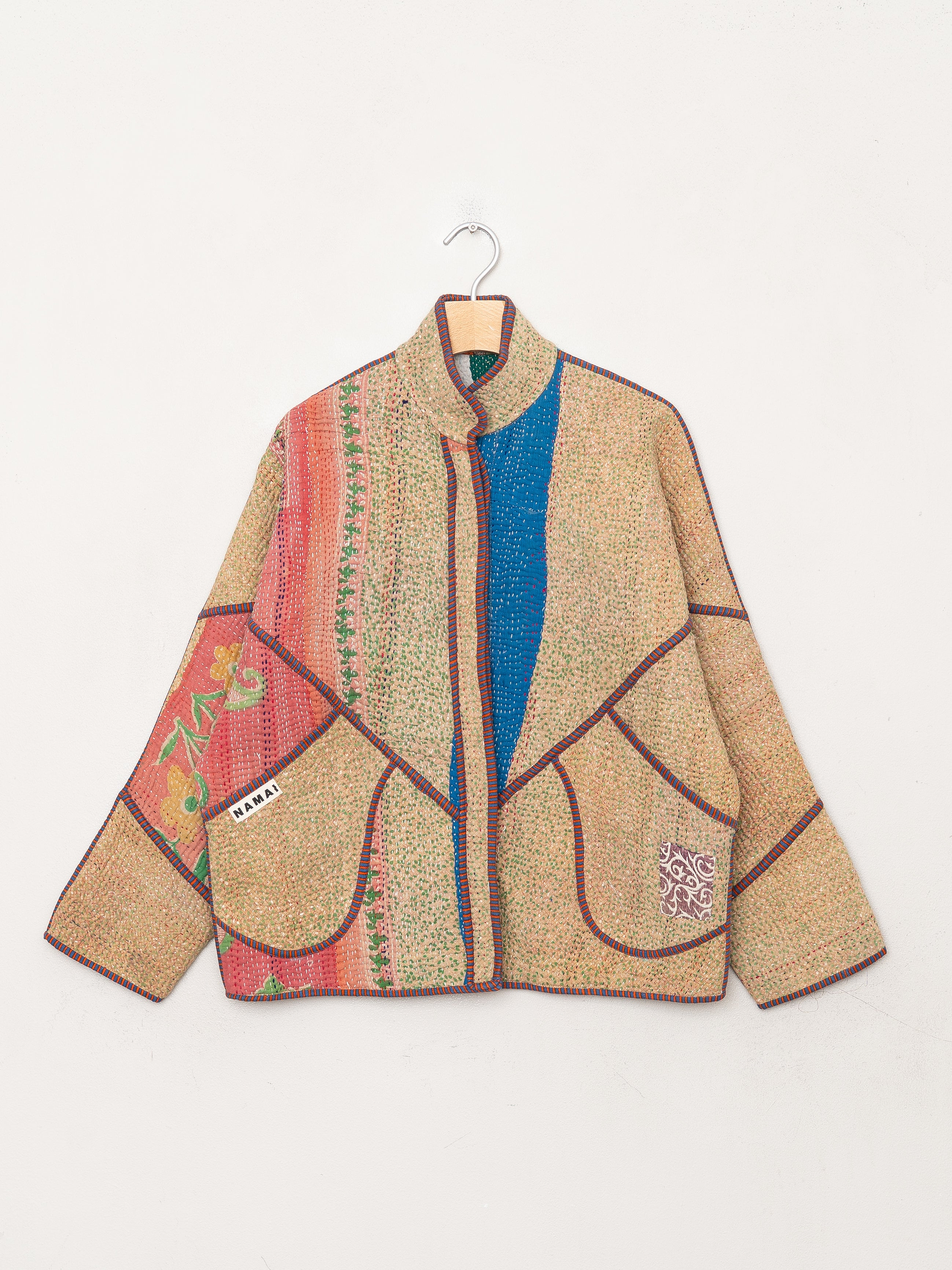 The Ladhiya Petite Quilted Patchwork Kantha Jacket