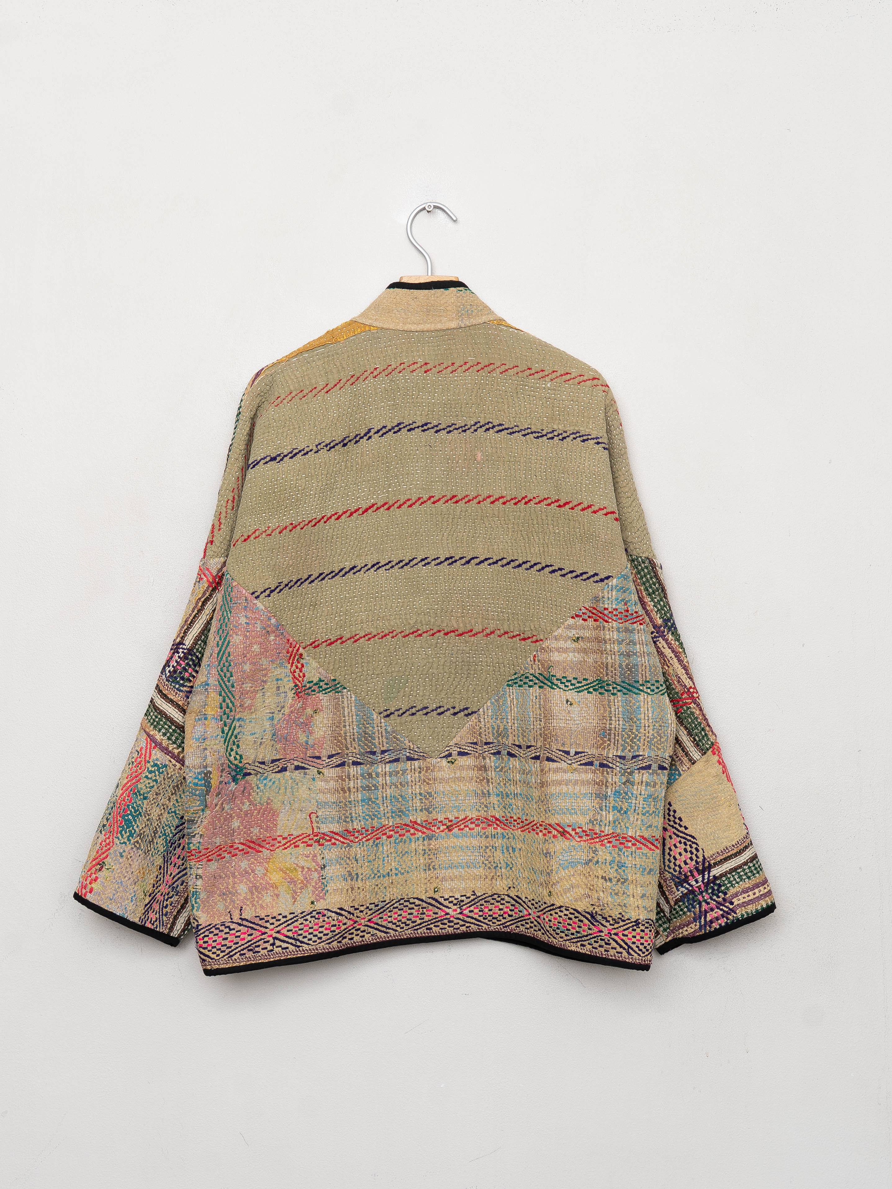 The Ladhiya Quilted Patchwork Kantha Jacket