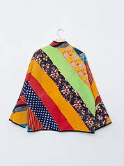 The Ladhiya Quilted Patchwork Kantha Jacket