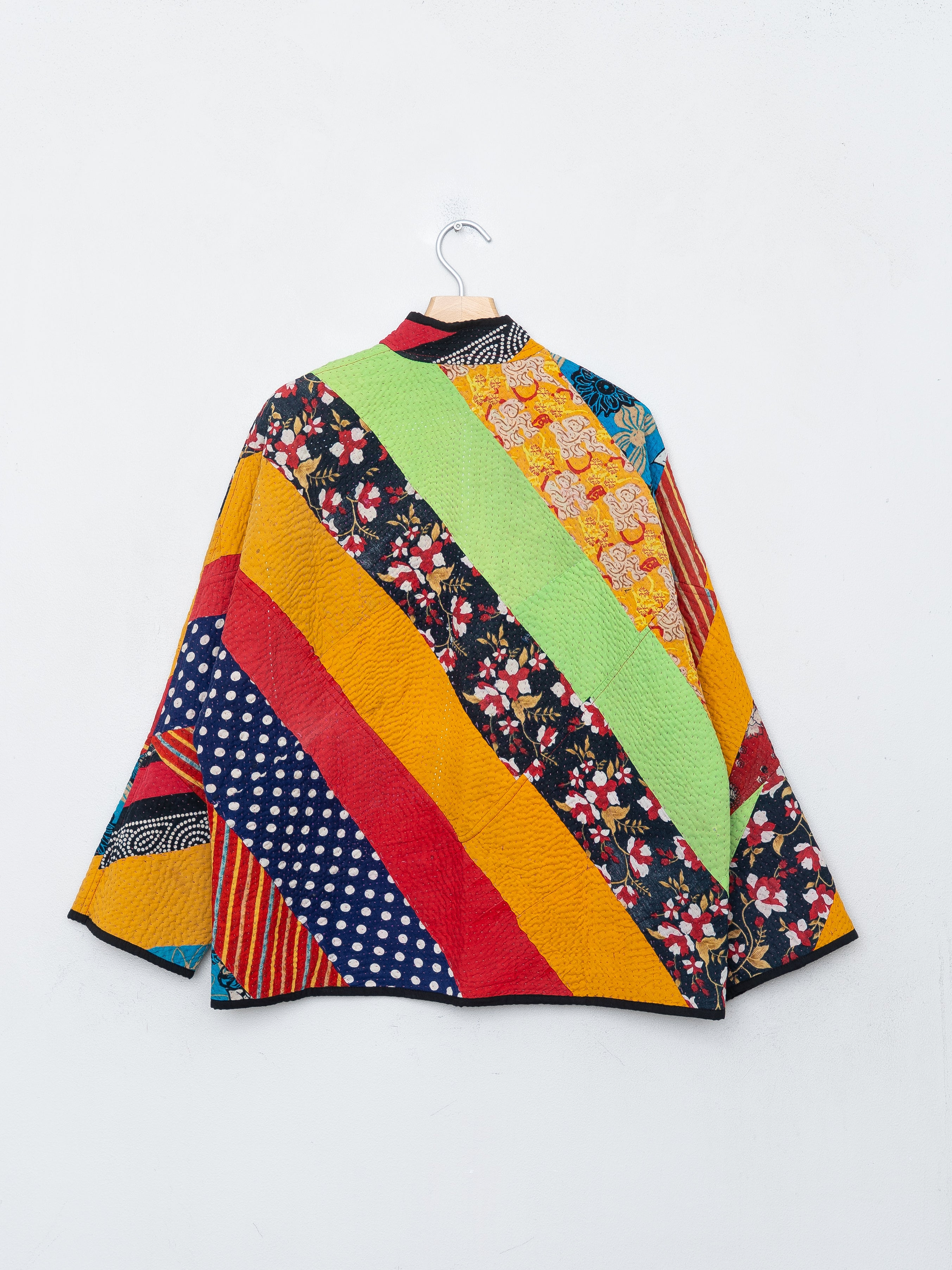 The Ladhiya Quilted Patchwork Kantha Jacket
