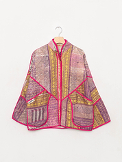 The Ladhiya Quilted Patchwork Kantha Jacket
