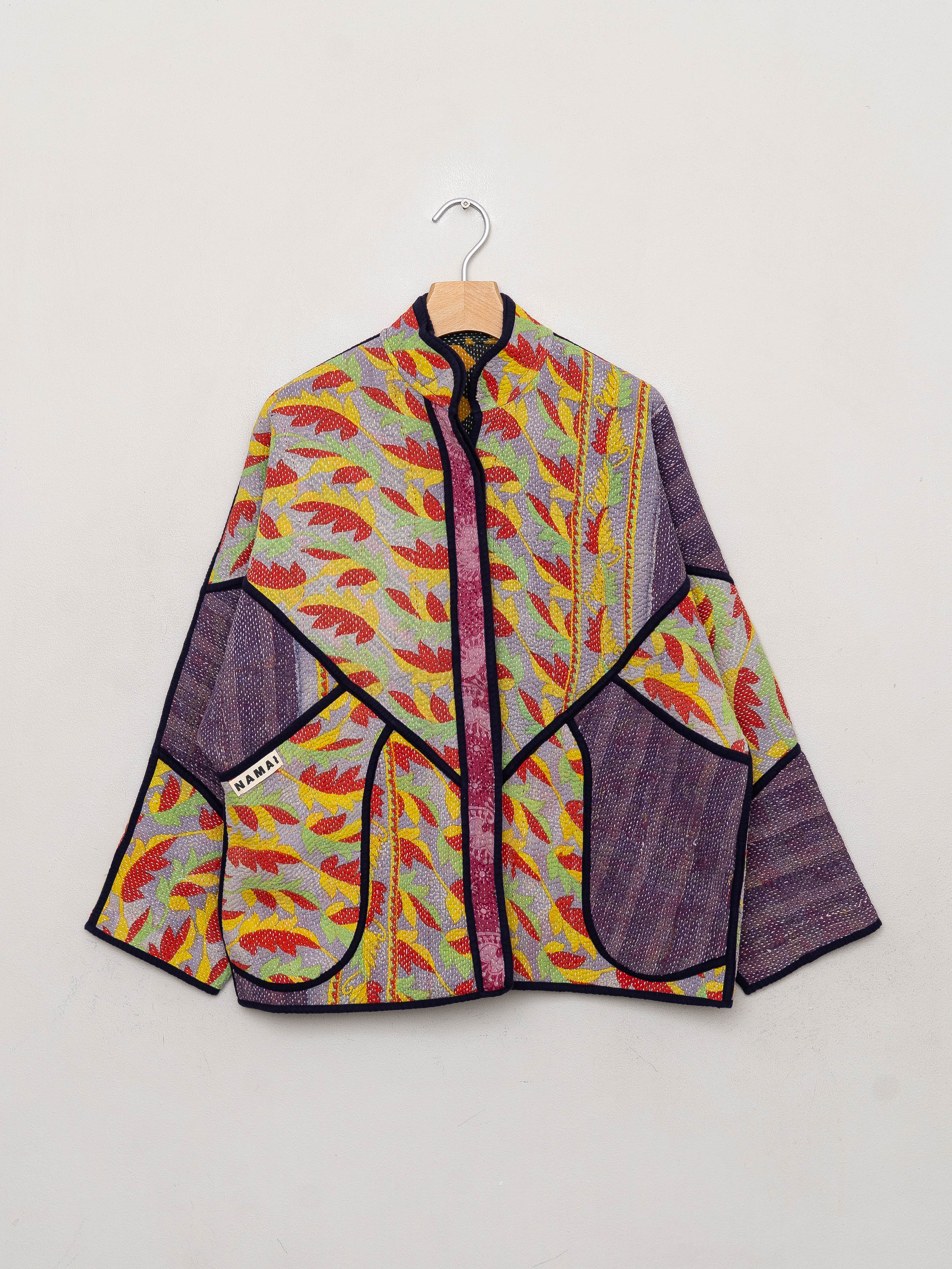 The Ladhiya Quilted Patchwork Kantha Jacket