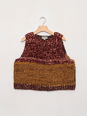 The Vishnu Knitted Vest - Medium - Recycled Silk