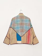 The Ladhiya Petite Quilted Patchwork Kantha Jacket