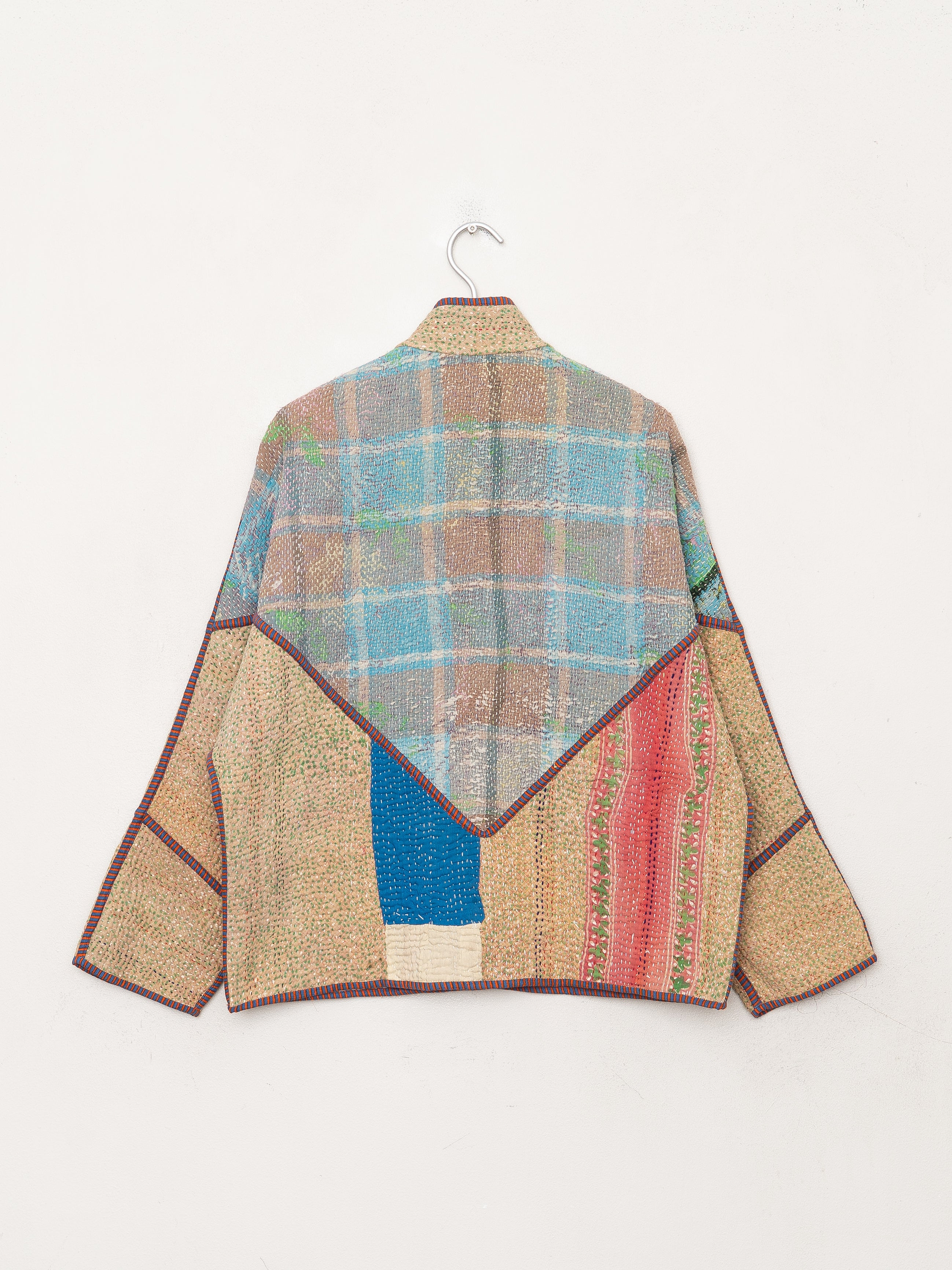 The Ladhiya Petite Quilted Patchwork Kantha Jacket