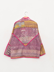 The Ladhiya Quilted Patchwork Kantha Jacket