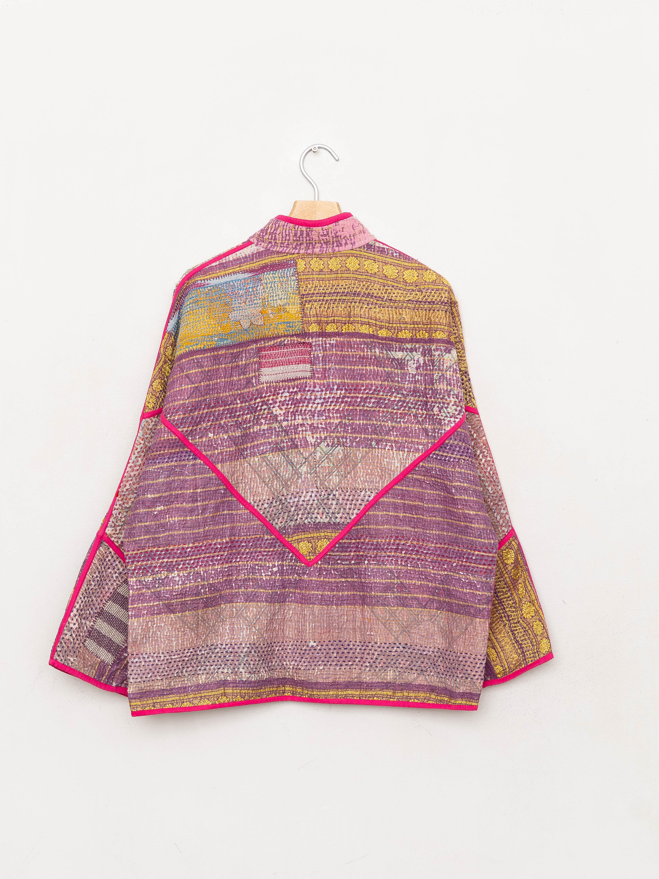 The Ladhiya Quilted Patchwork Kantha Jacket