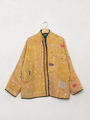 The Ladhiya Quilted Patchwork Kantha Jacket