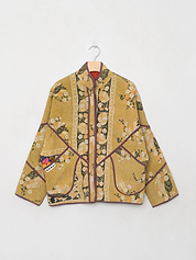 The Ladhiya Petite Quilted Patchwork Kantha Jacket