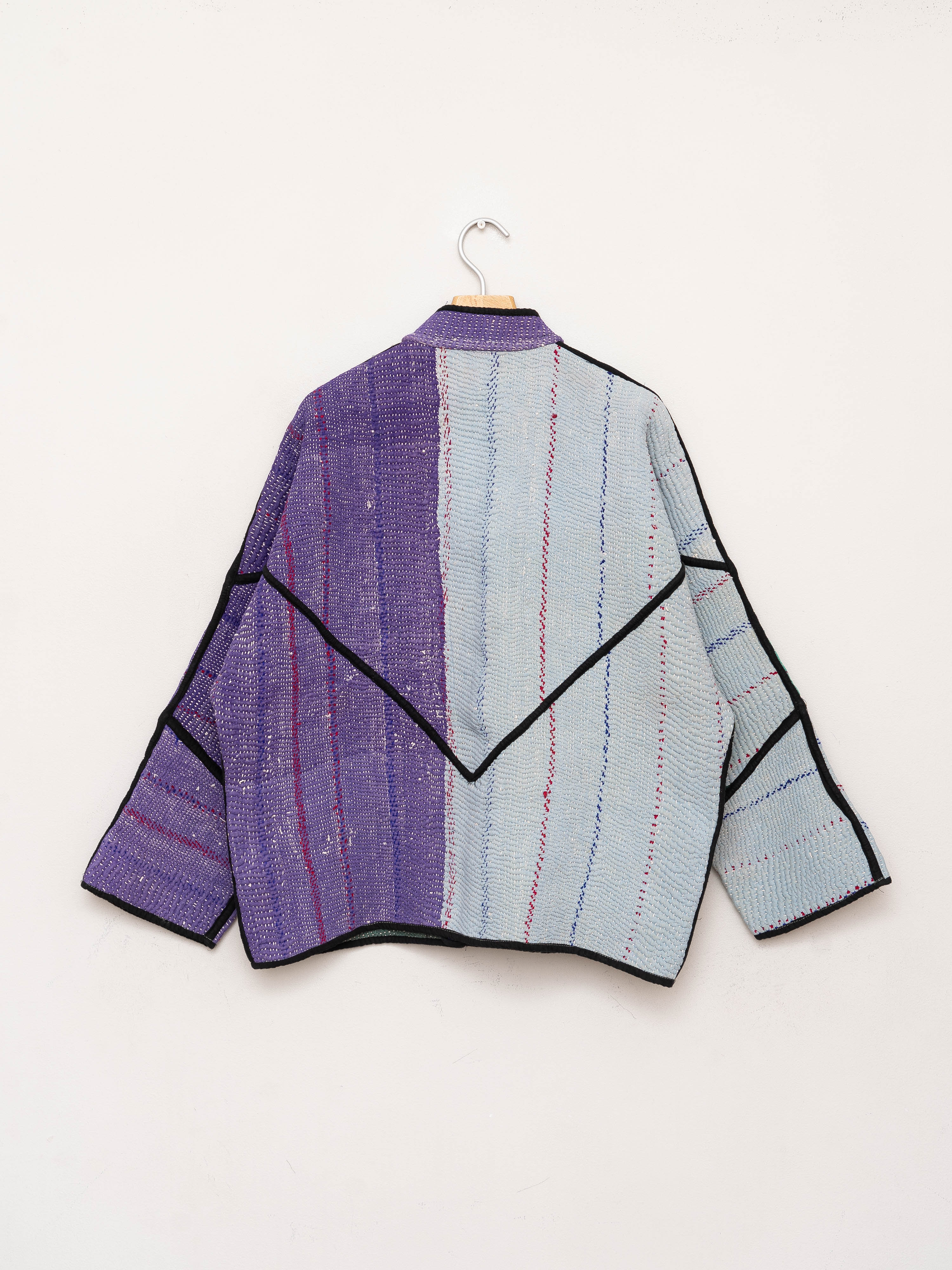 The Ladhiya Quilted Patchwork Kantha Jacket