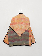 The Ladhiya Quilted Patchwork Kantha Jacket