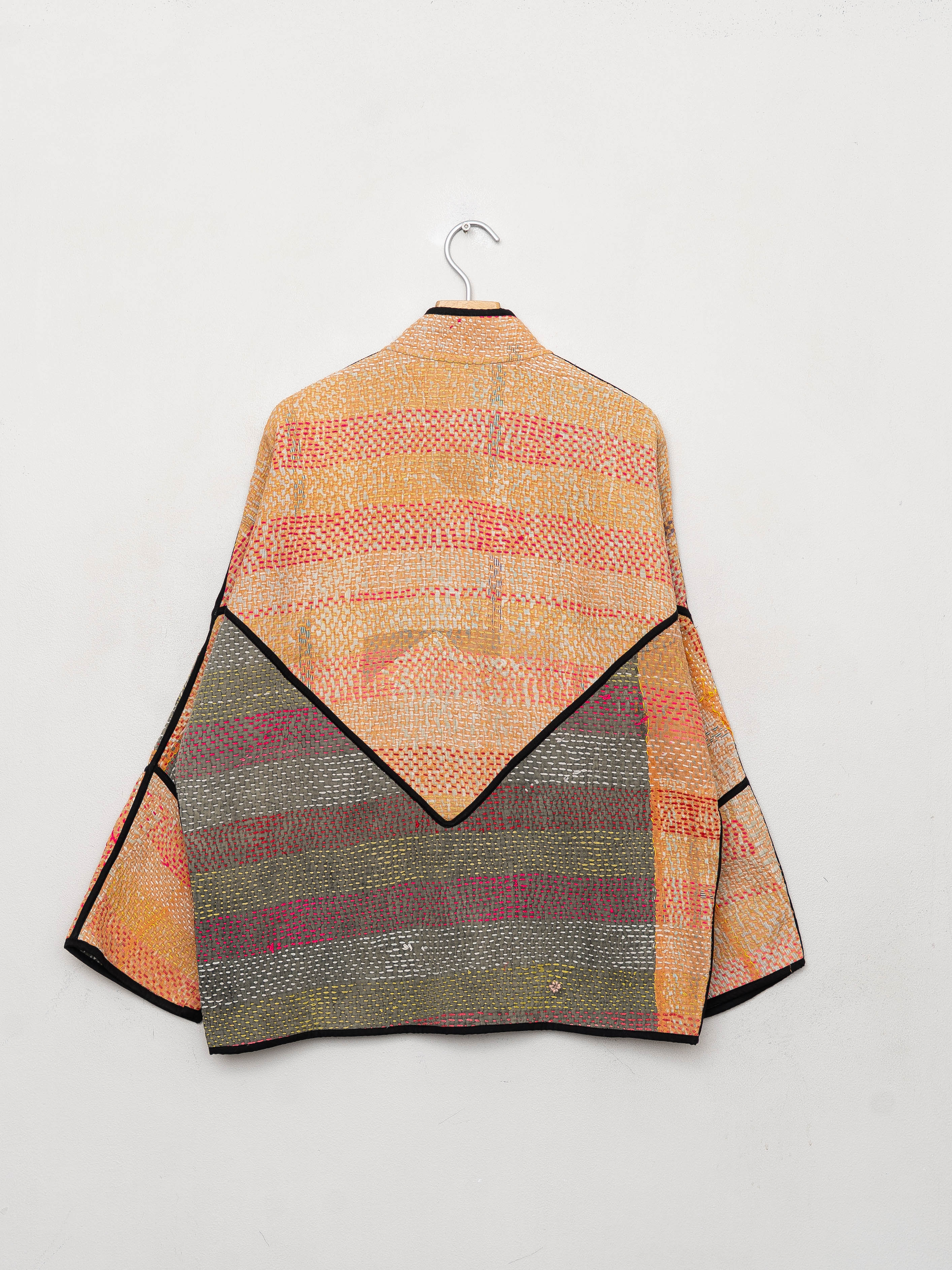 The Ladhiya Quilted Patchwork Kantha Jacket