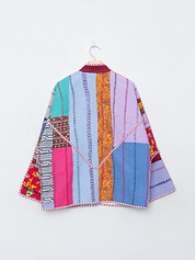 The Ladhiya Quilted Patchwork Kantha Jacket
