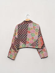 The Kaira Cropped Quilted Patchwork Kantha Jacket Wholesale