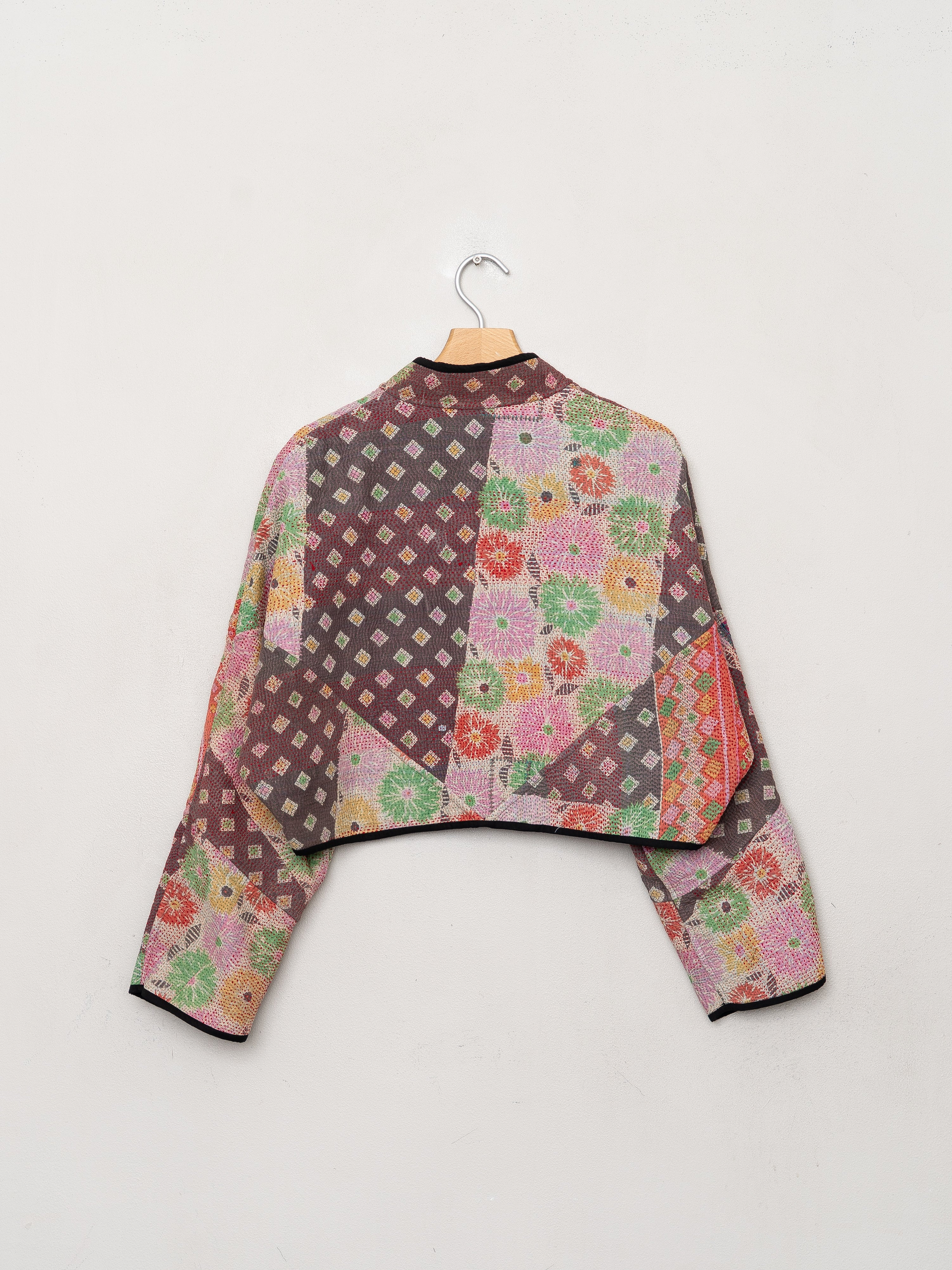 The Kaira Cropped Quilted Patchwork Kantha Jacket Wholesale