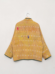 The Ladhiya Quilted Patchwork Kantha Jacket