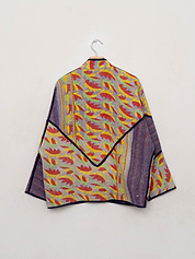 The Ladhiya Quilted Patchwork Kantha Jacket