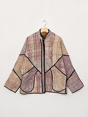 The Ladhiya Quilted Patchwork Kantha Jacket