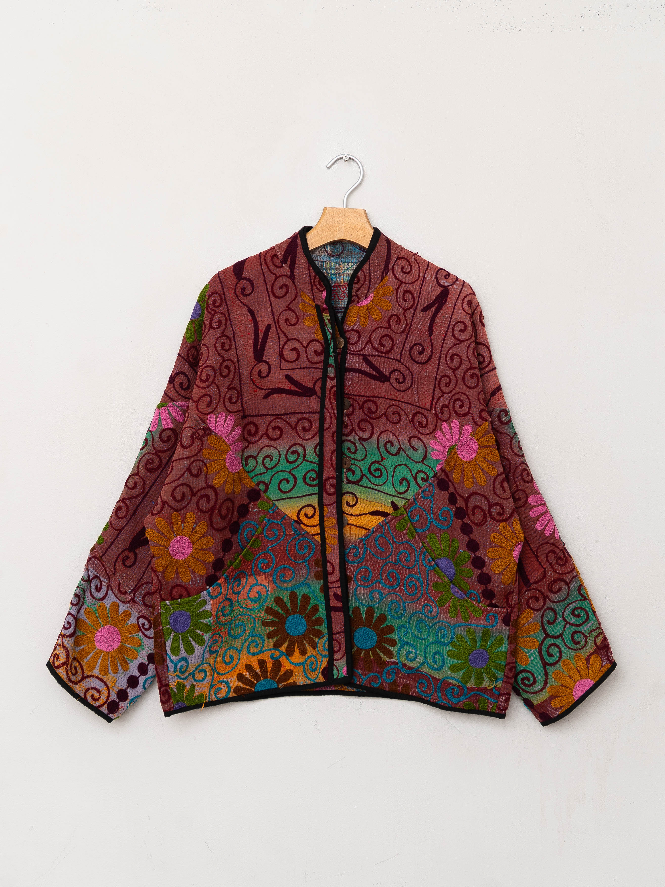 The Ladhiya Suzani Quilted Kantha Jacket