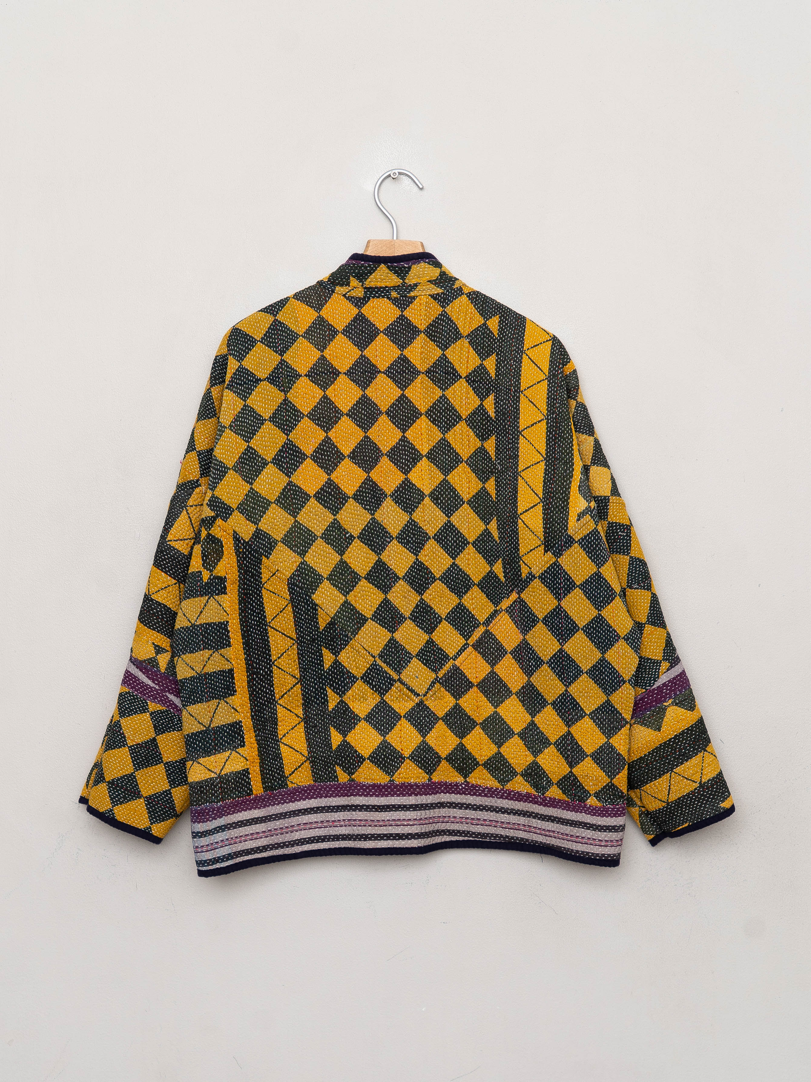 The Ladhiya Quilted Patchwork Kantha Jacket