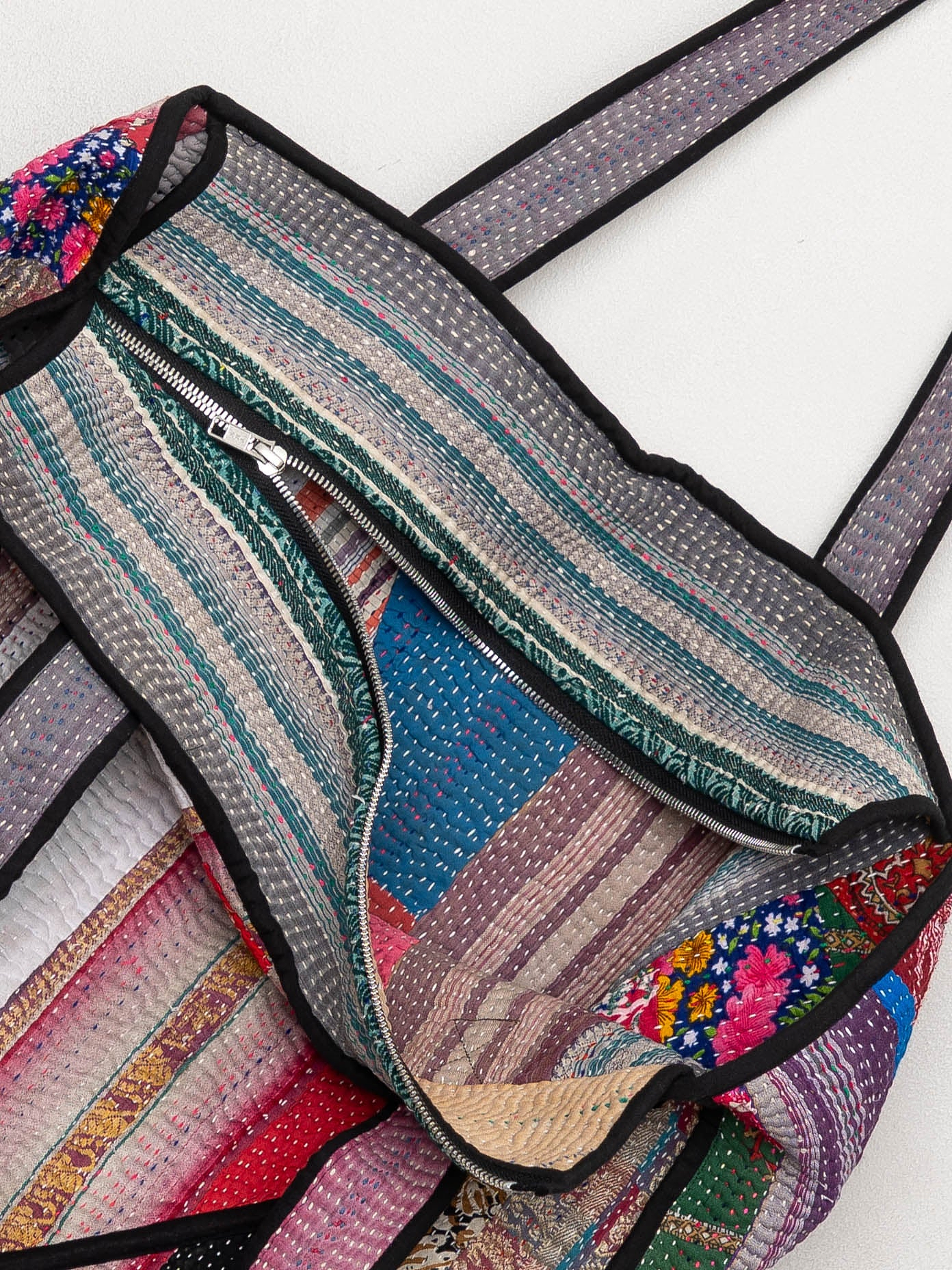 The Raksa Quilted Kantha Bag