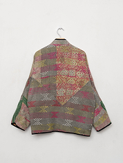 The Ladhiya Quilted Patchwork Kantha Jacket