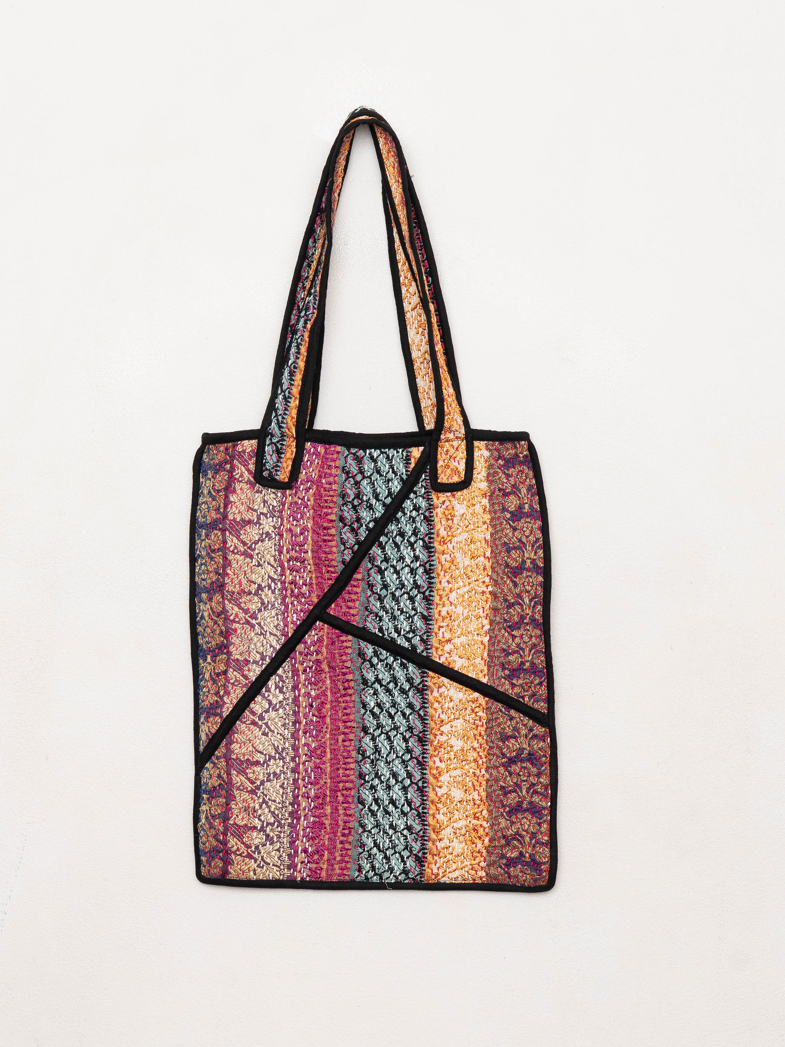 The Tarun Quilted Kantha Bag