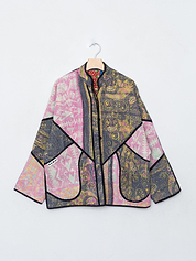 The Ladhiya Quilted Patchwork Kantha Jacket
