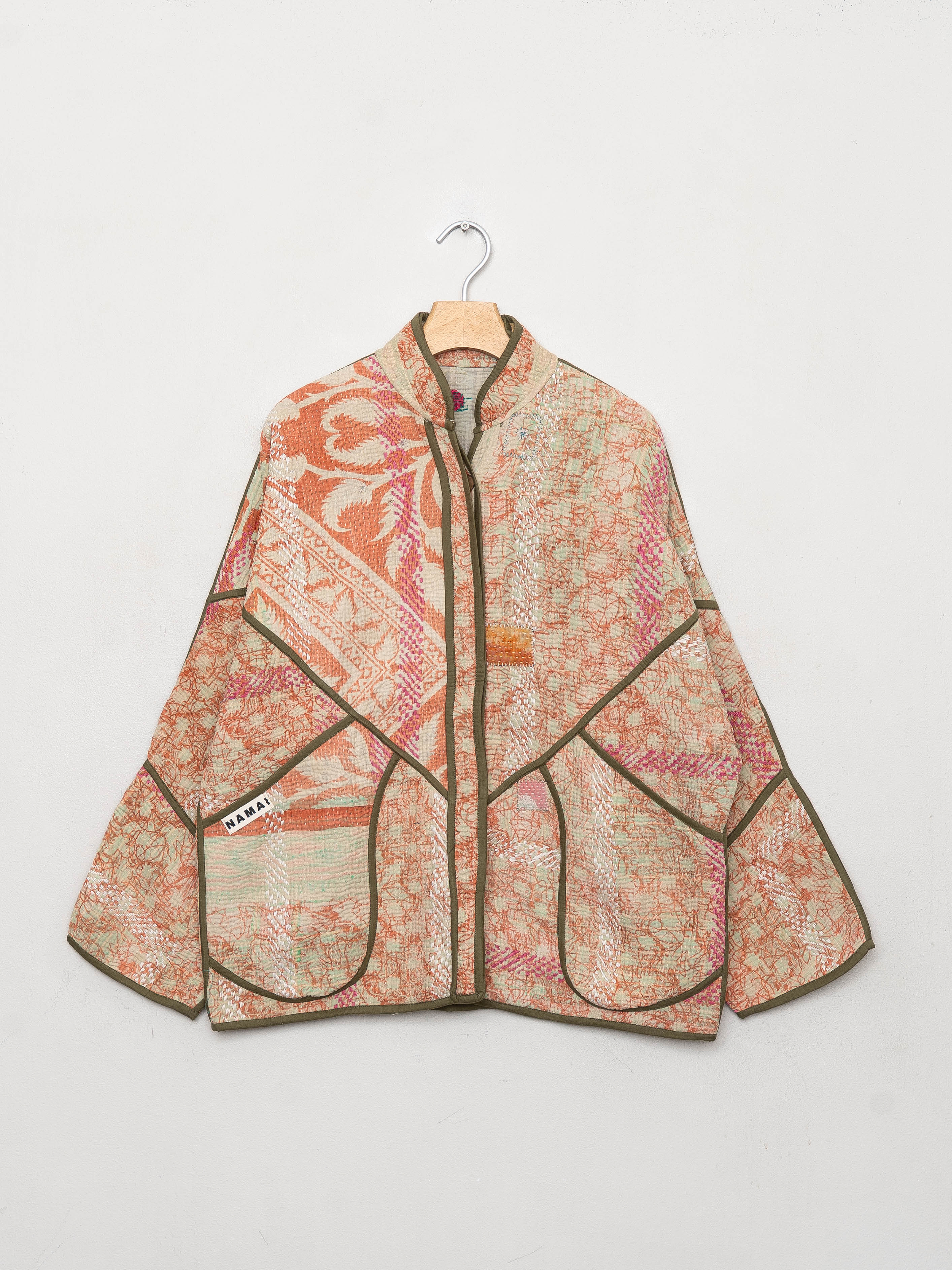 The Ladhiya Quilted Patchwork Kantha Jacket