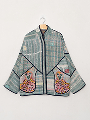 The Ladhiya Suzani Quilted Kantha Jacket