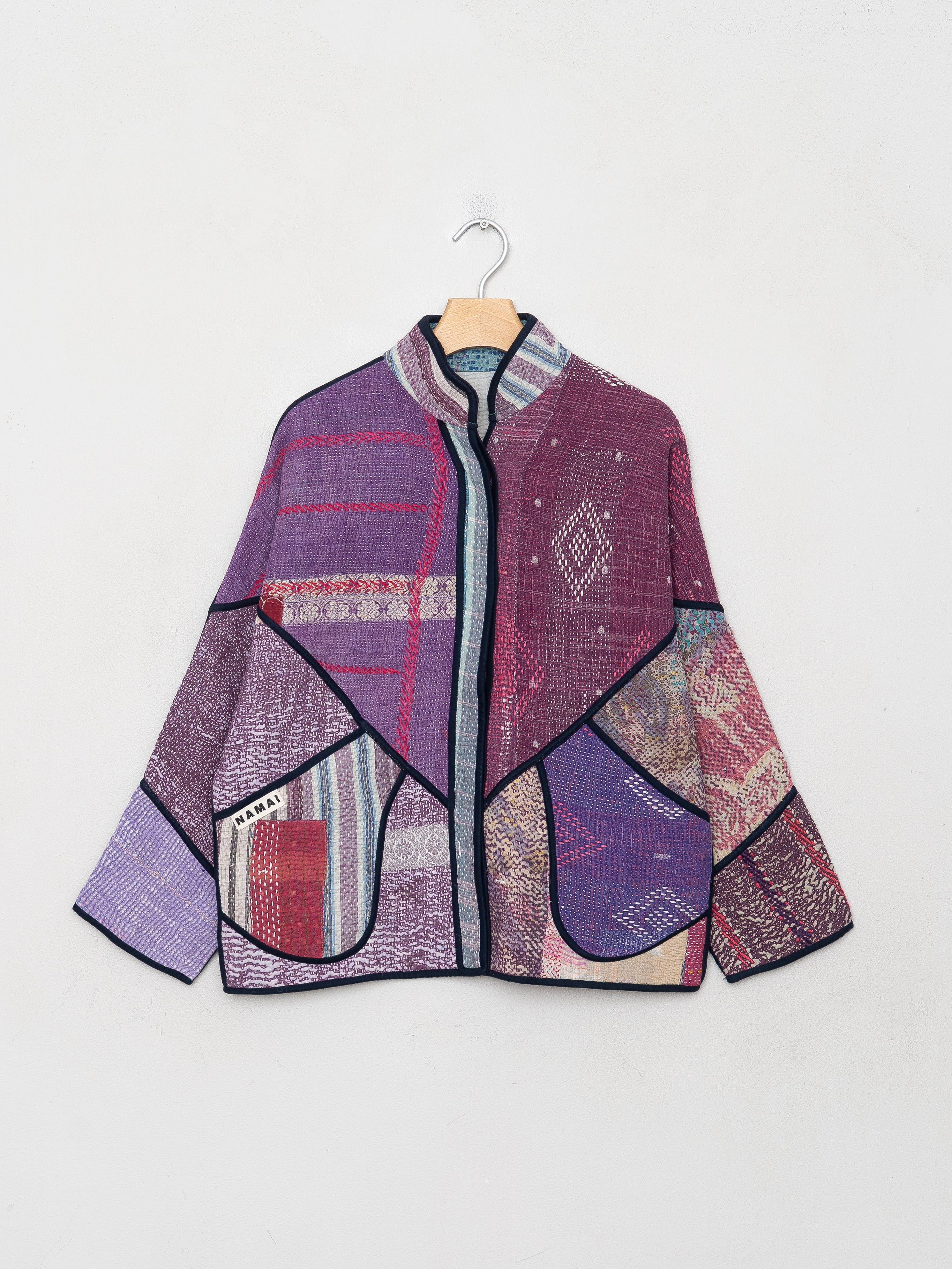 The Ladhiya Petite Quilted Patchwork Kantha Jacket