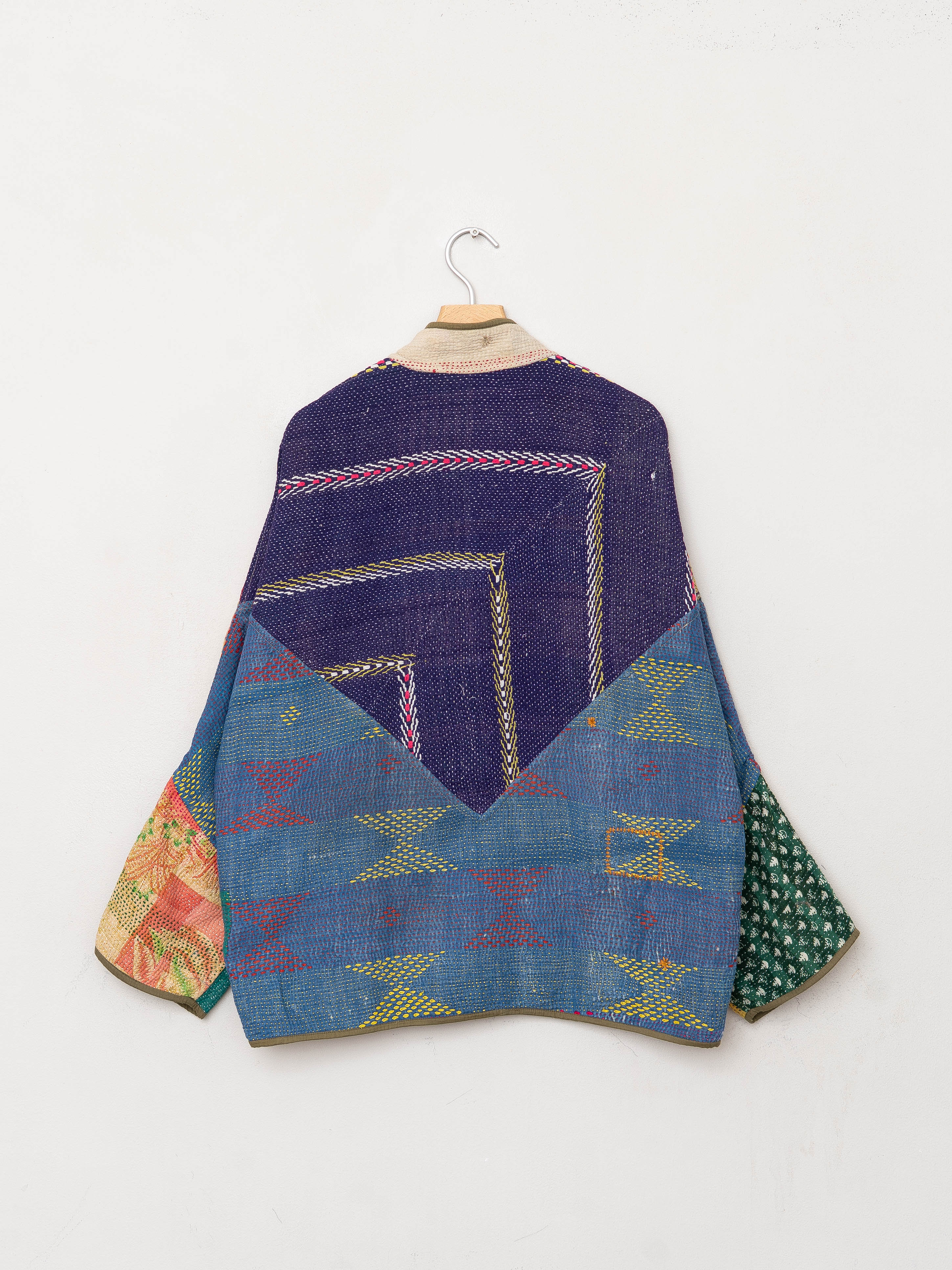The Ladhiya Quilted Patchwork Kantha Jacket