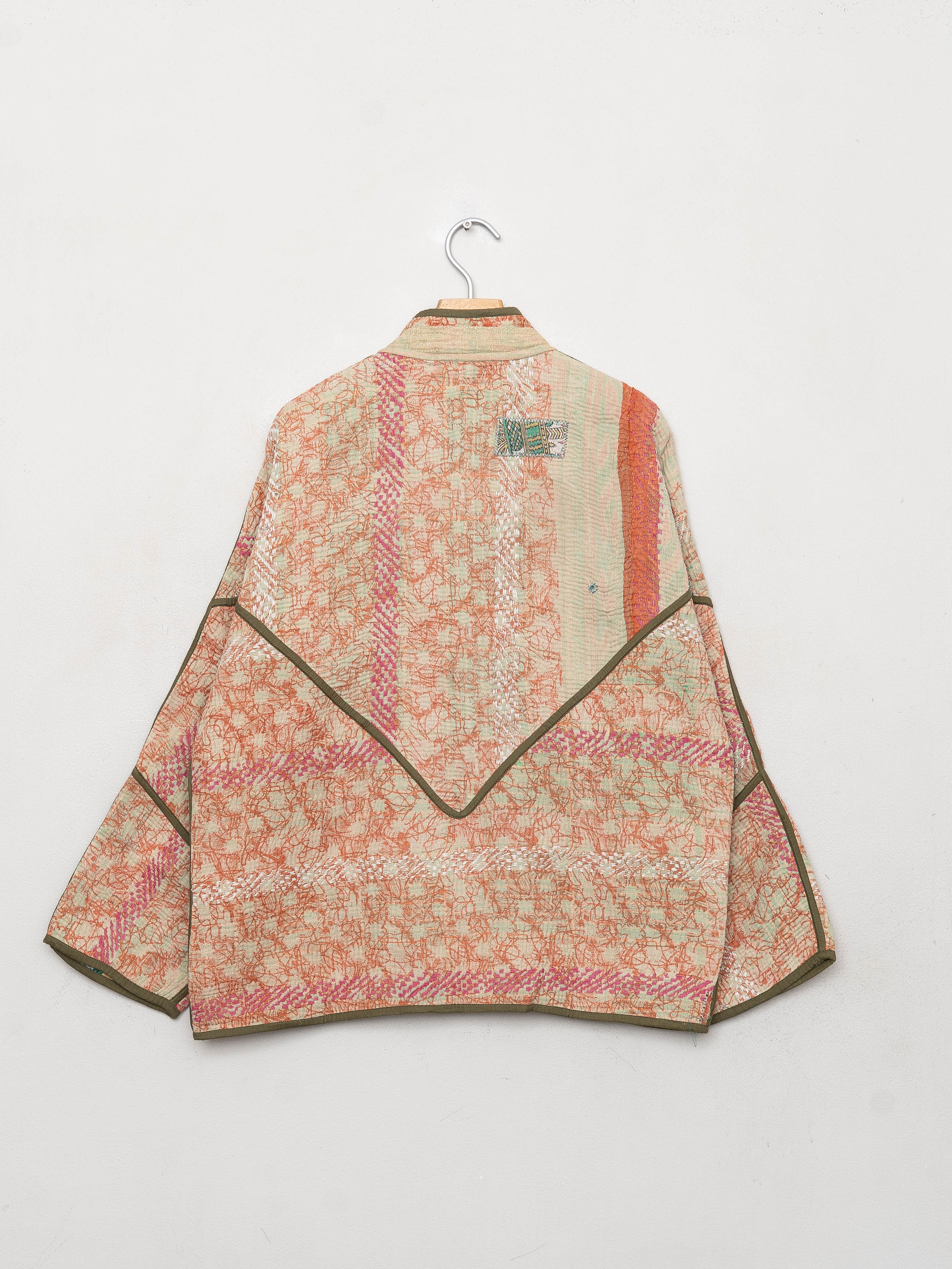 The Ladhiya Quilted Patchwork Kantha Jacket