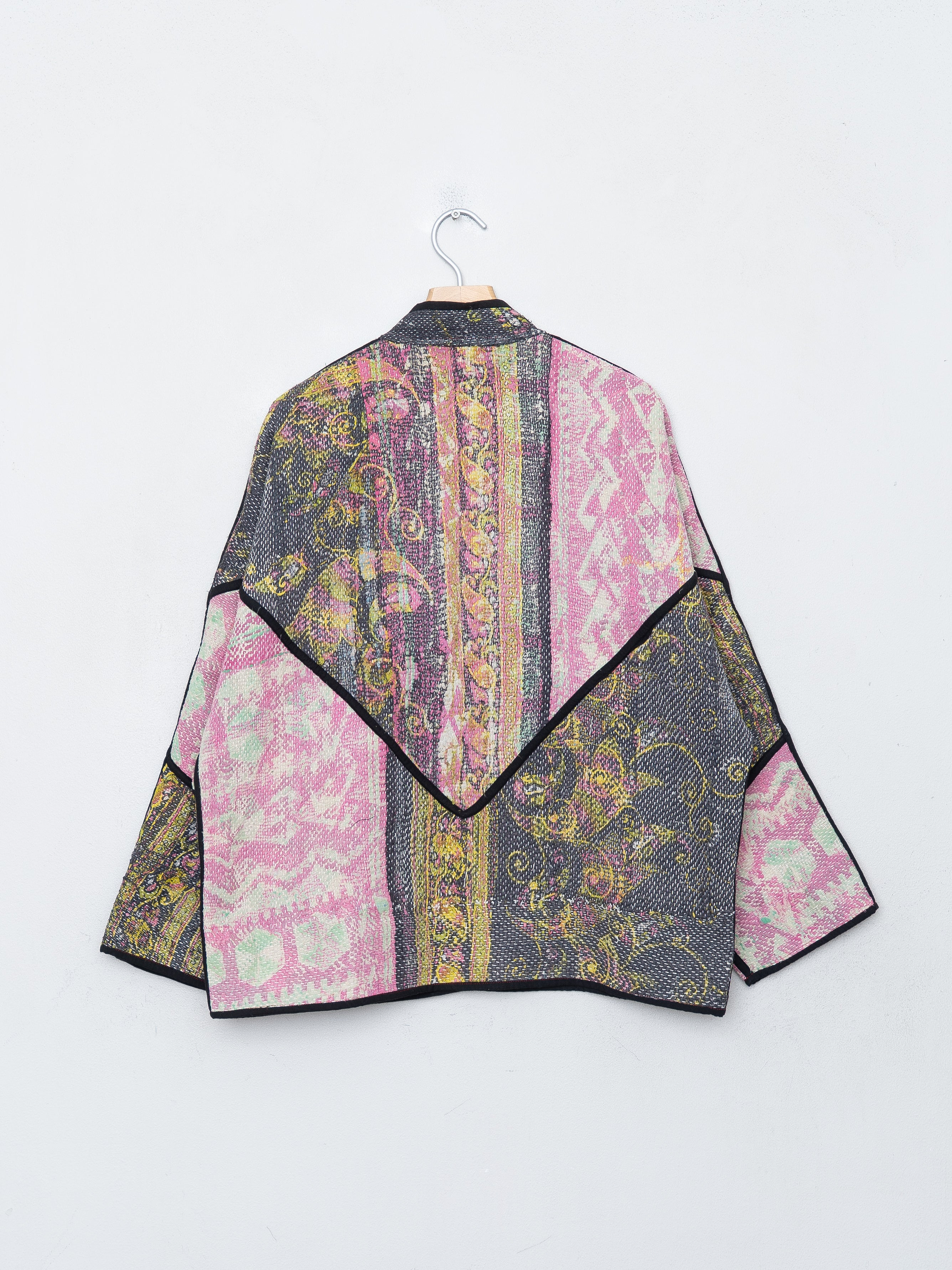 The Ladhiya Quilted Patchwork Kantha Jacket