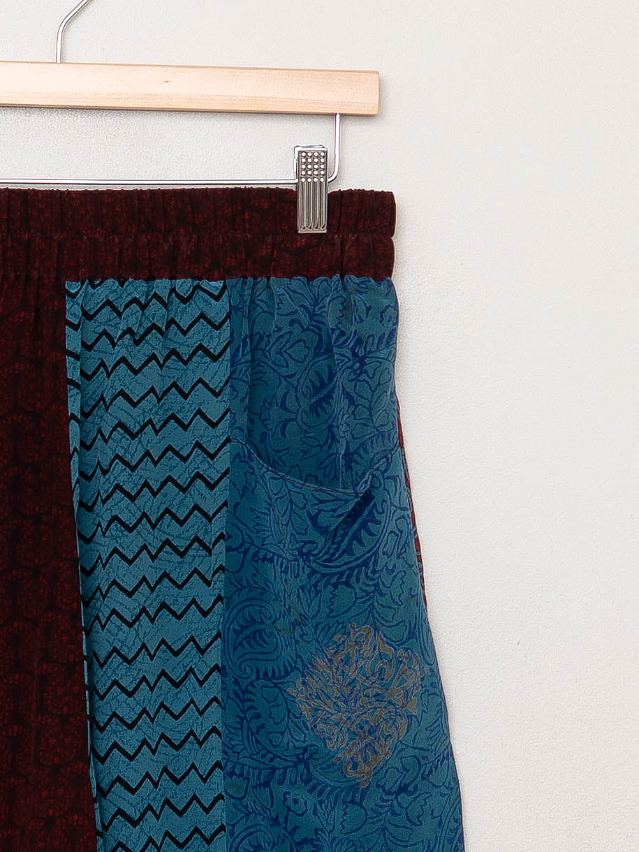 The Nayan Pant - Medium - Upcycled Silk