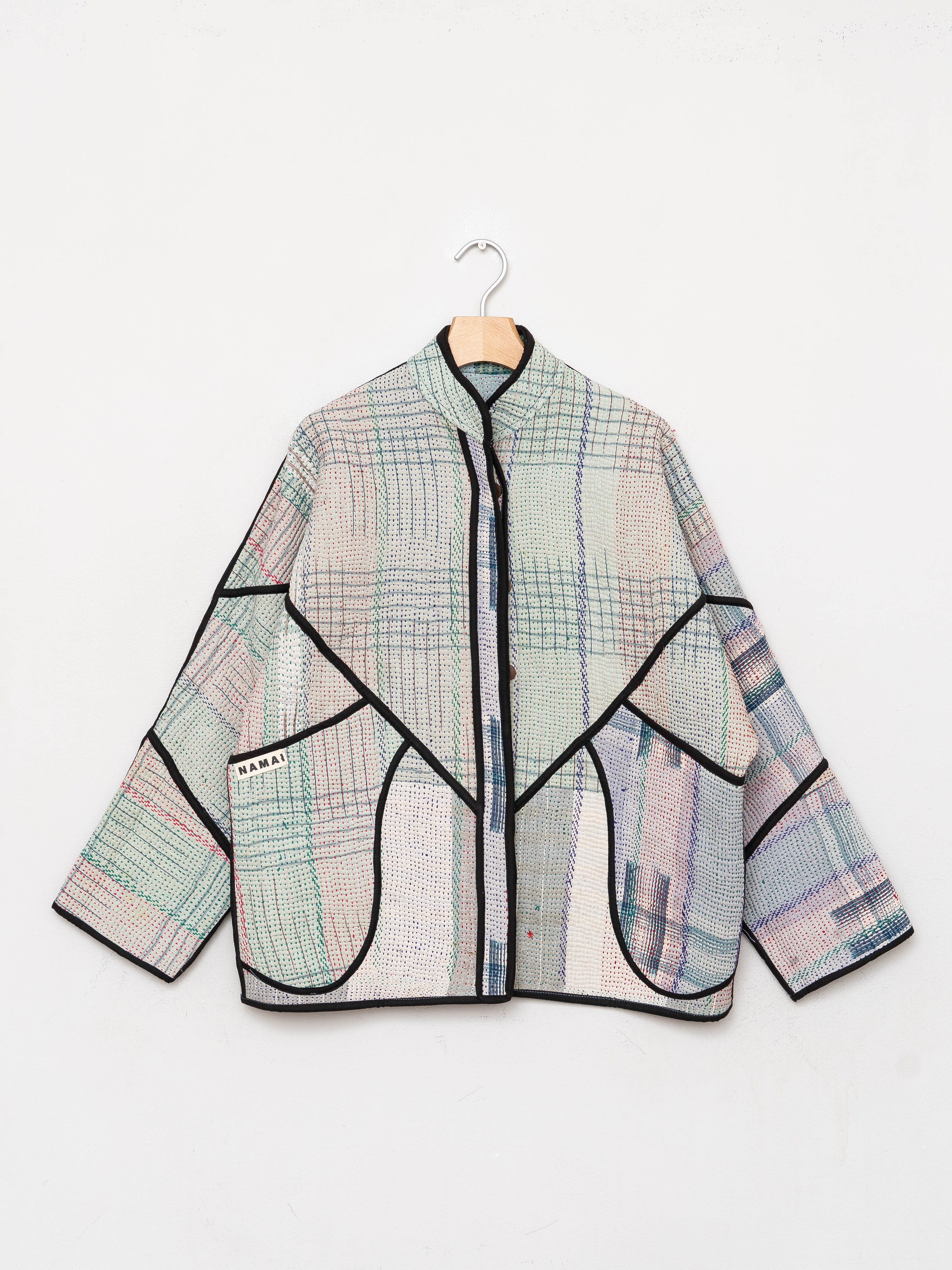 The Ladhiya Quilted Patchwork Kantha Jacket