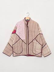The Ladhiya Quilted Patchwork Kantha Jacket