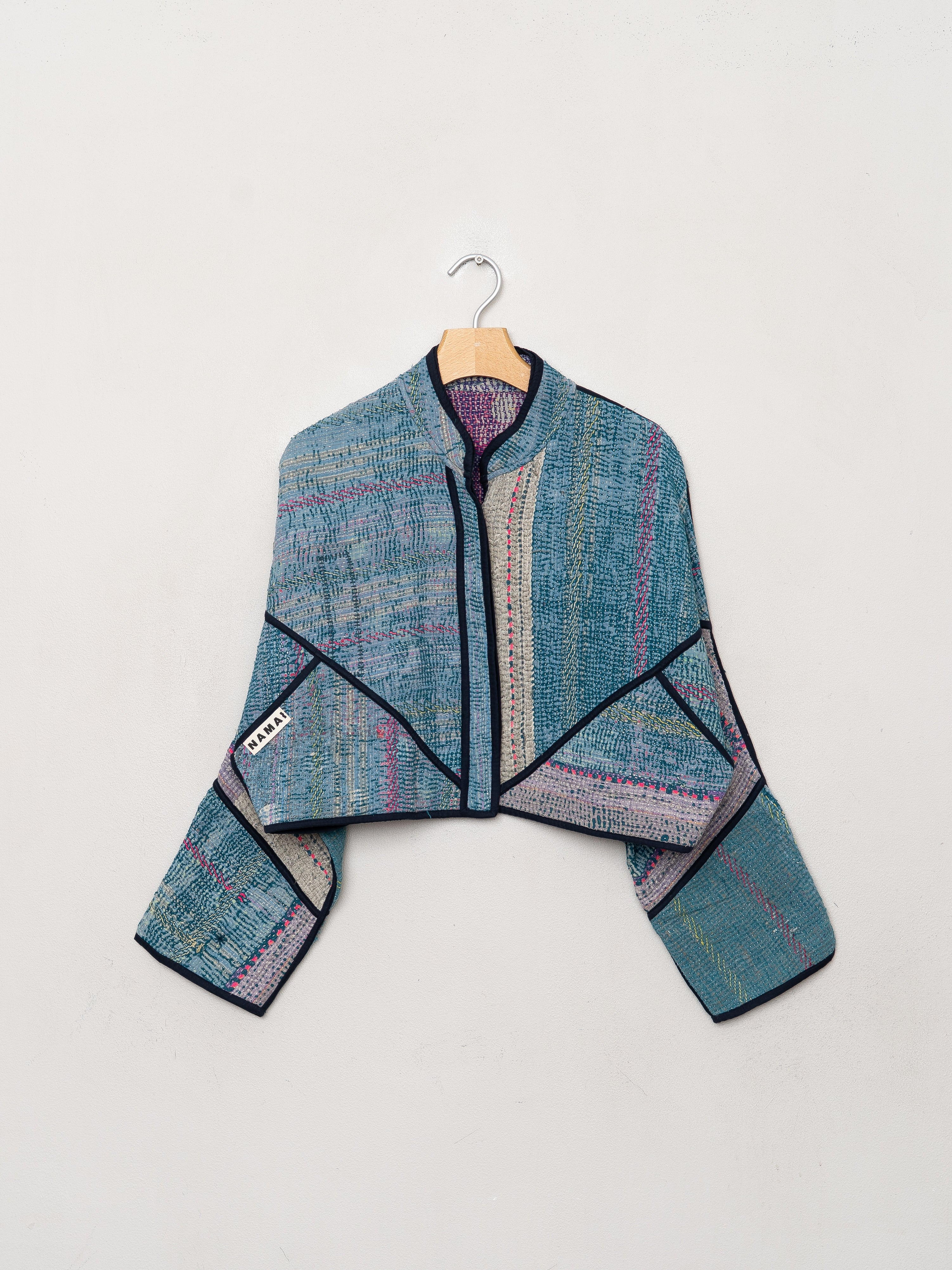 The Kaira Cropped Quilted Patchwork Kantha Jacket Wholesale