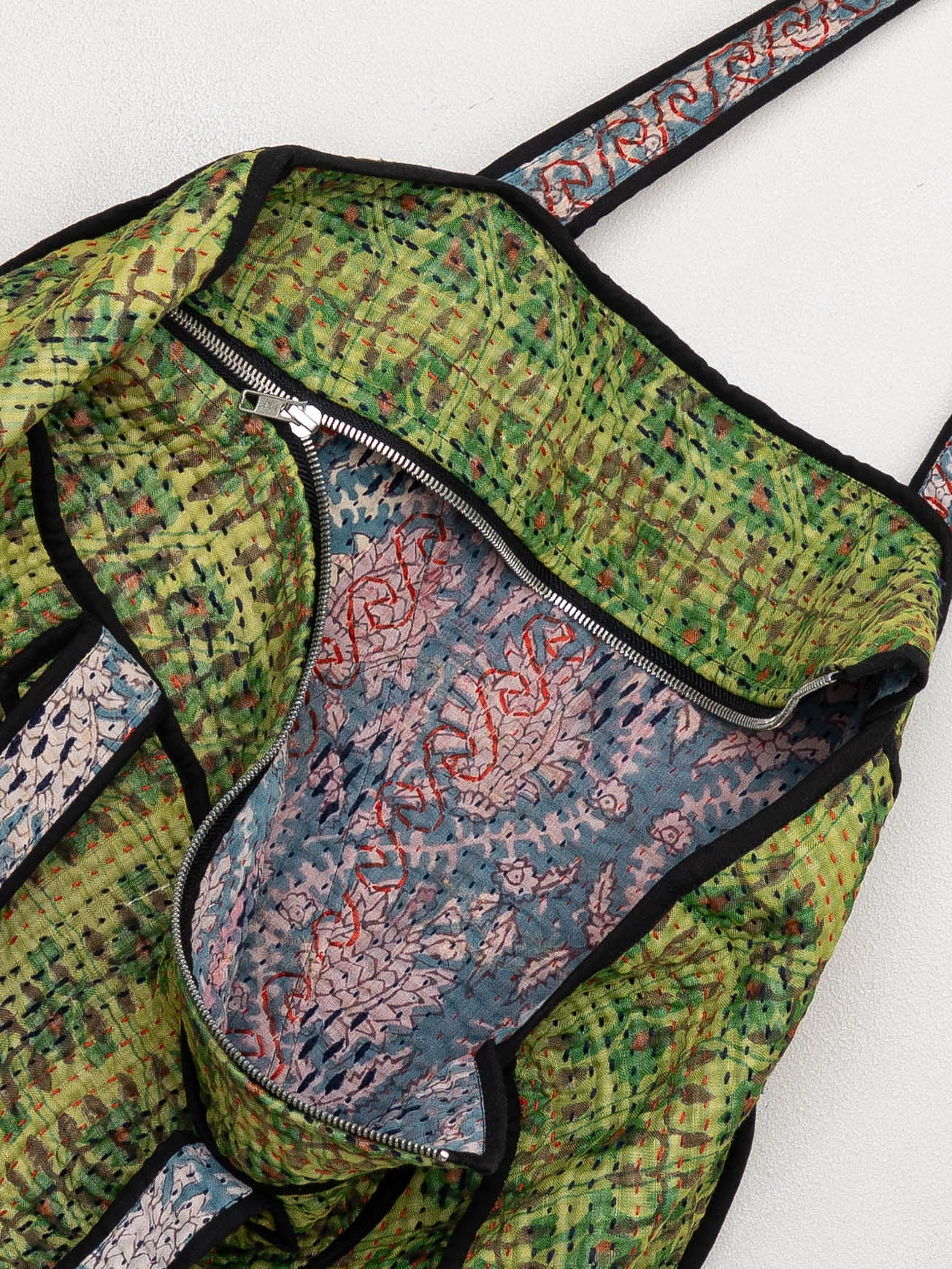 The Raksa Quilted Kantha Bag