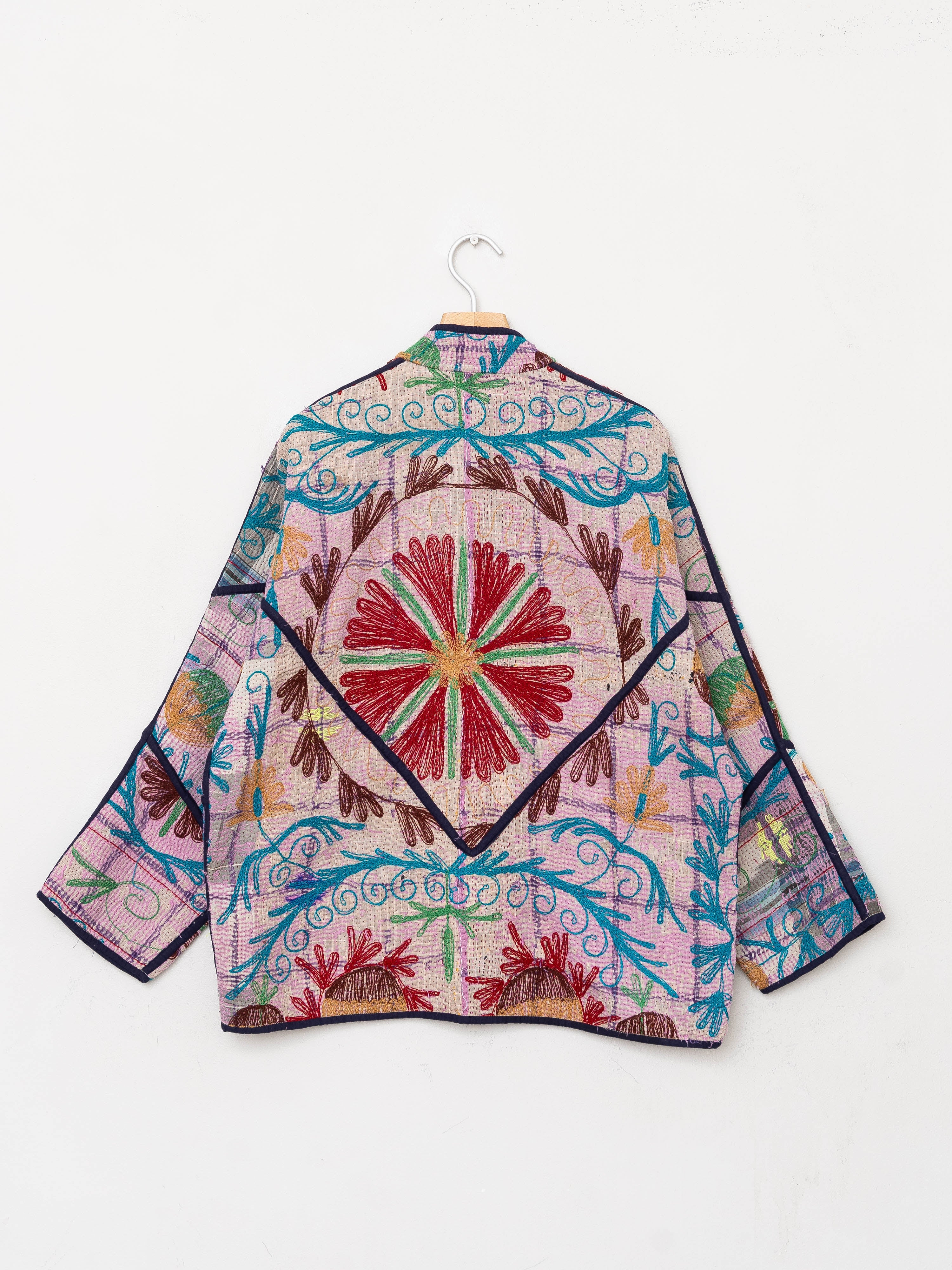 The Ladhiya Quilted Suzani Kantha Jacket