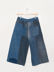The Bindu Denim Bermuda Culotte Pant - Small