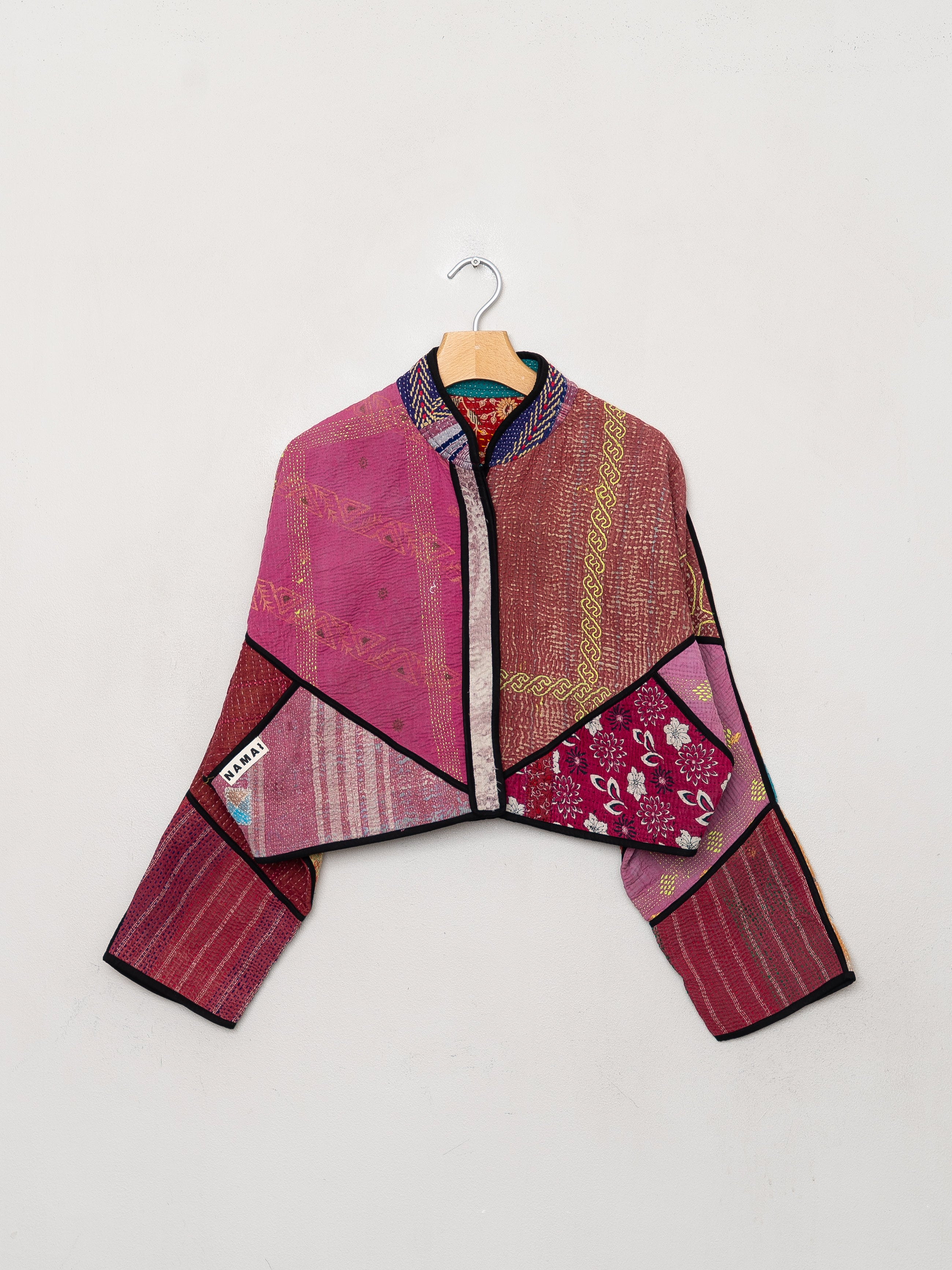 The Kaira Cropped Quilted Patchwork Kantha Jacket Wholesale