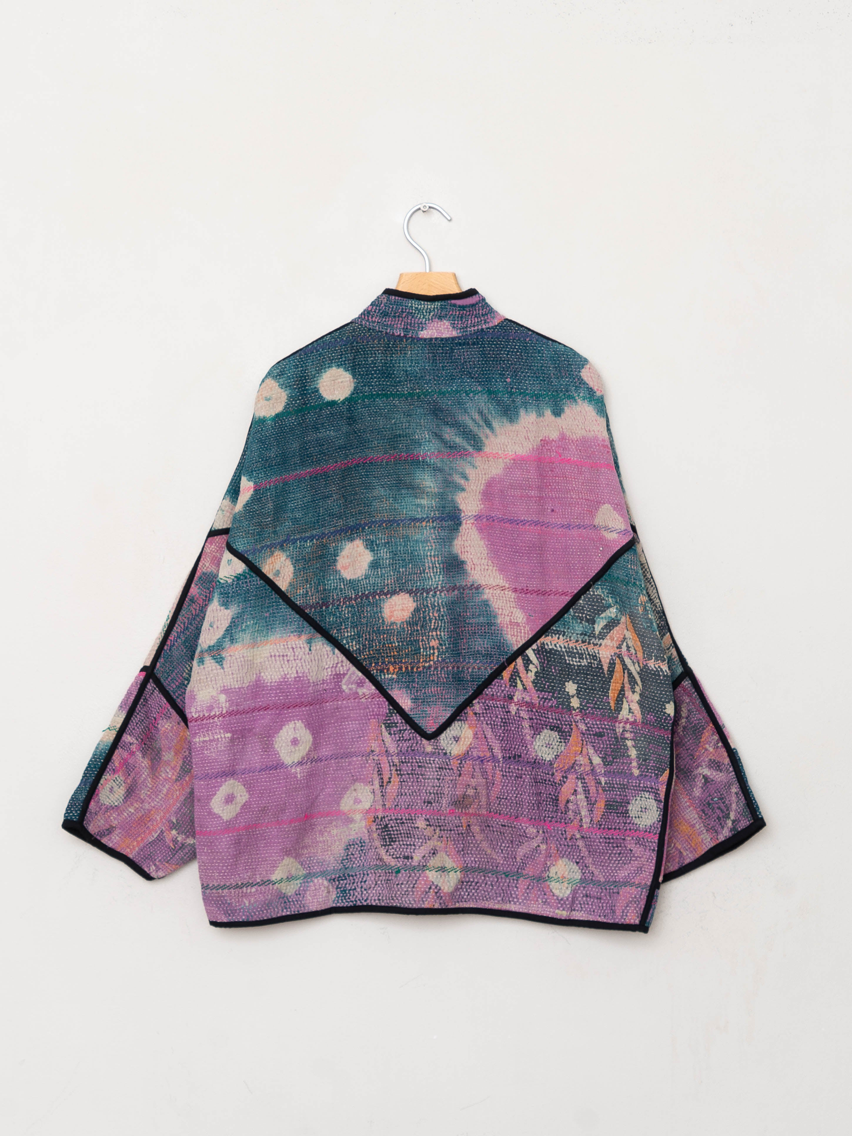 The Ladhiya Quilted Patchwork Kantha Jacket