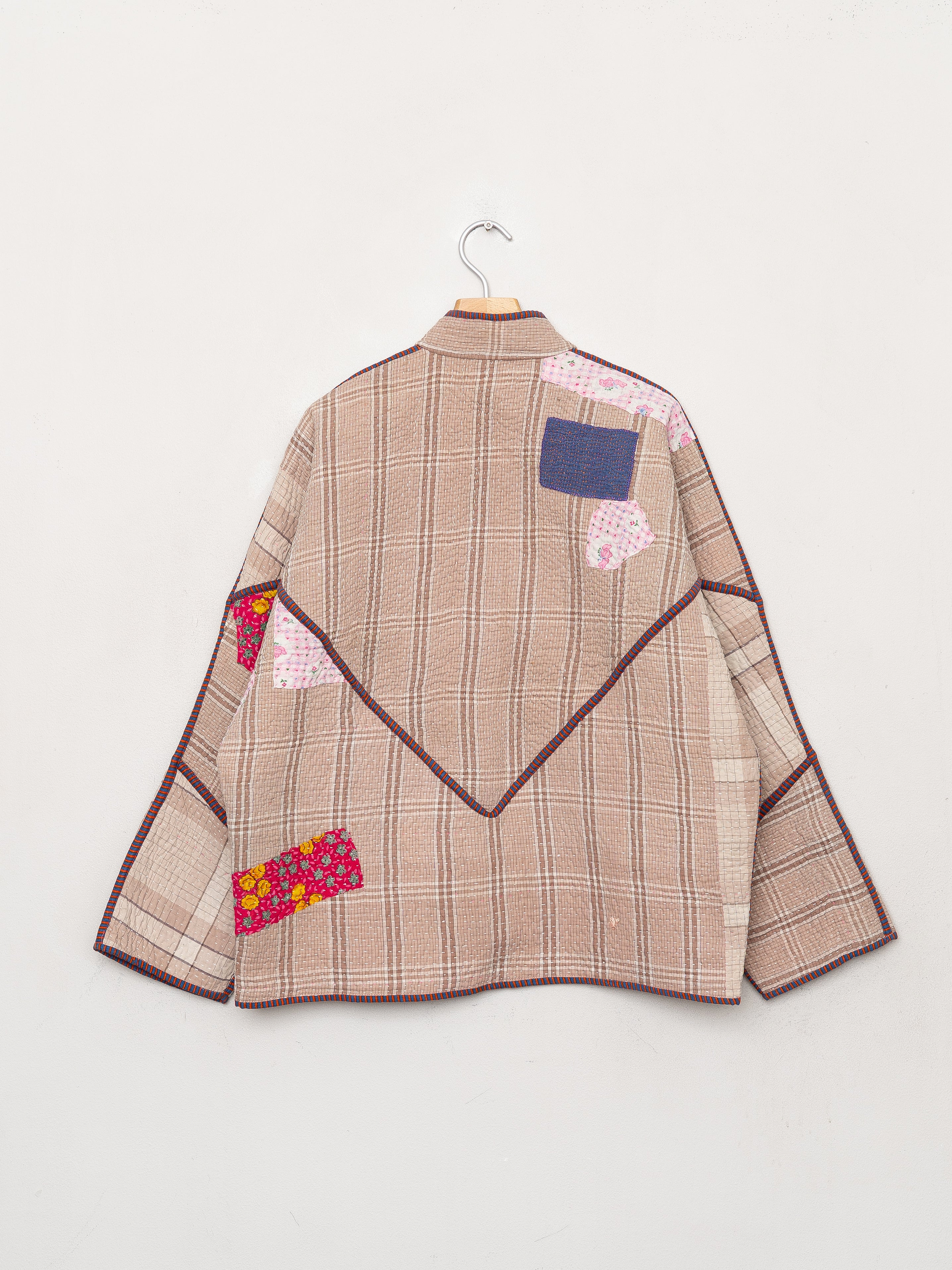 The Ladhiya Quilted Patchwork Kantha Jacket